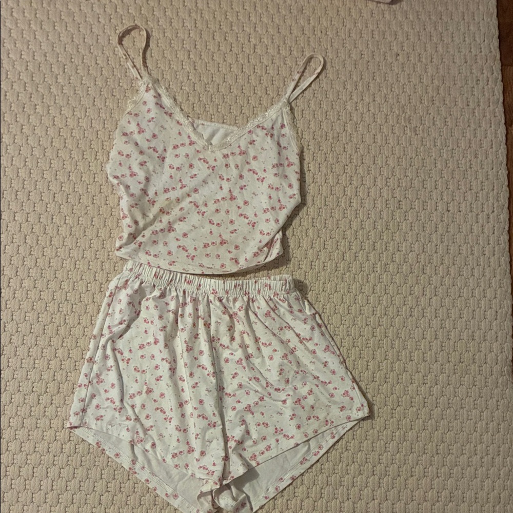 Floral Print Women's Sleepwear Set